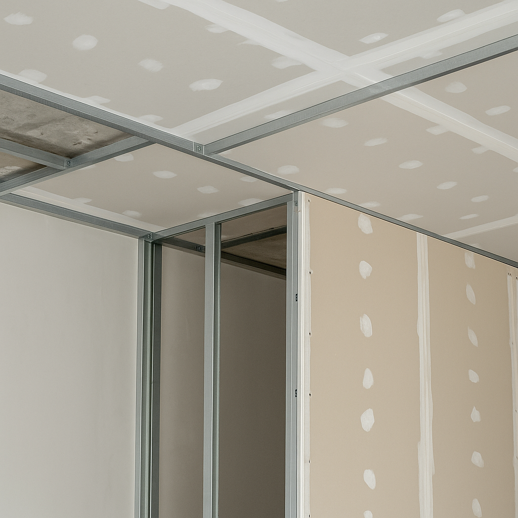 Cloisonnement, isolation et faux plafonds